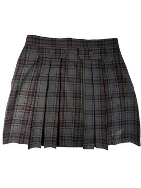 Streetwear Y2K Woven  Plaid Mini Pleated Skirt Punk Grunge Schoolgirl Clueless 9